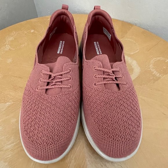 Skechers Goga Mat Gen 5 Women's 8.5 Rose Stretch Fit Slip-On Comfort Sneakers - Picture 2 of 6